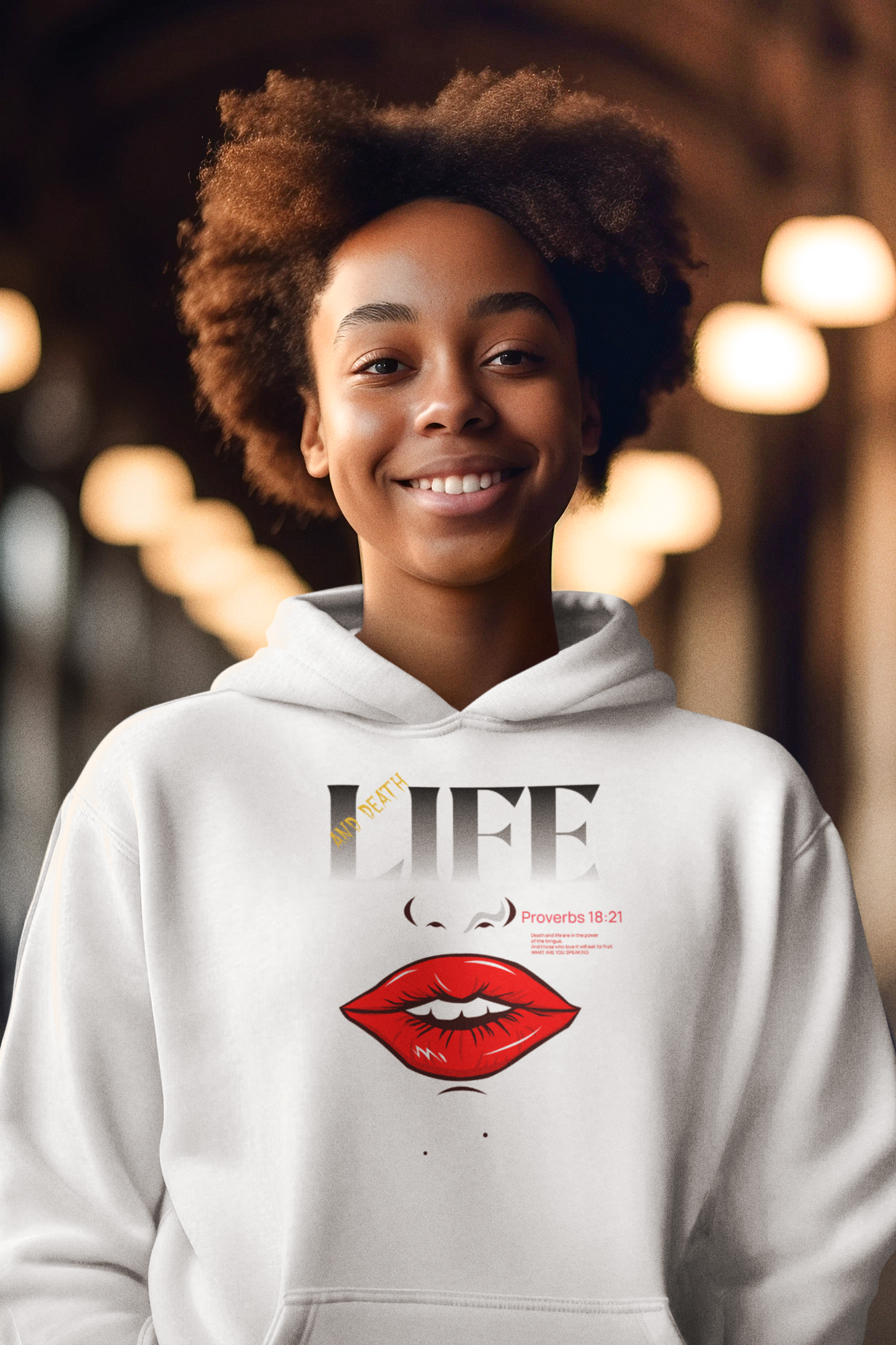 Life and Death are in the power of your tongue Unisex Hoodie