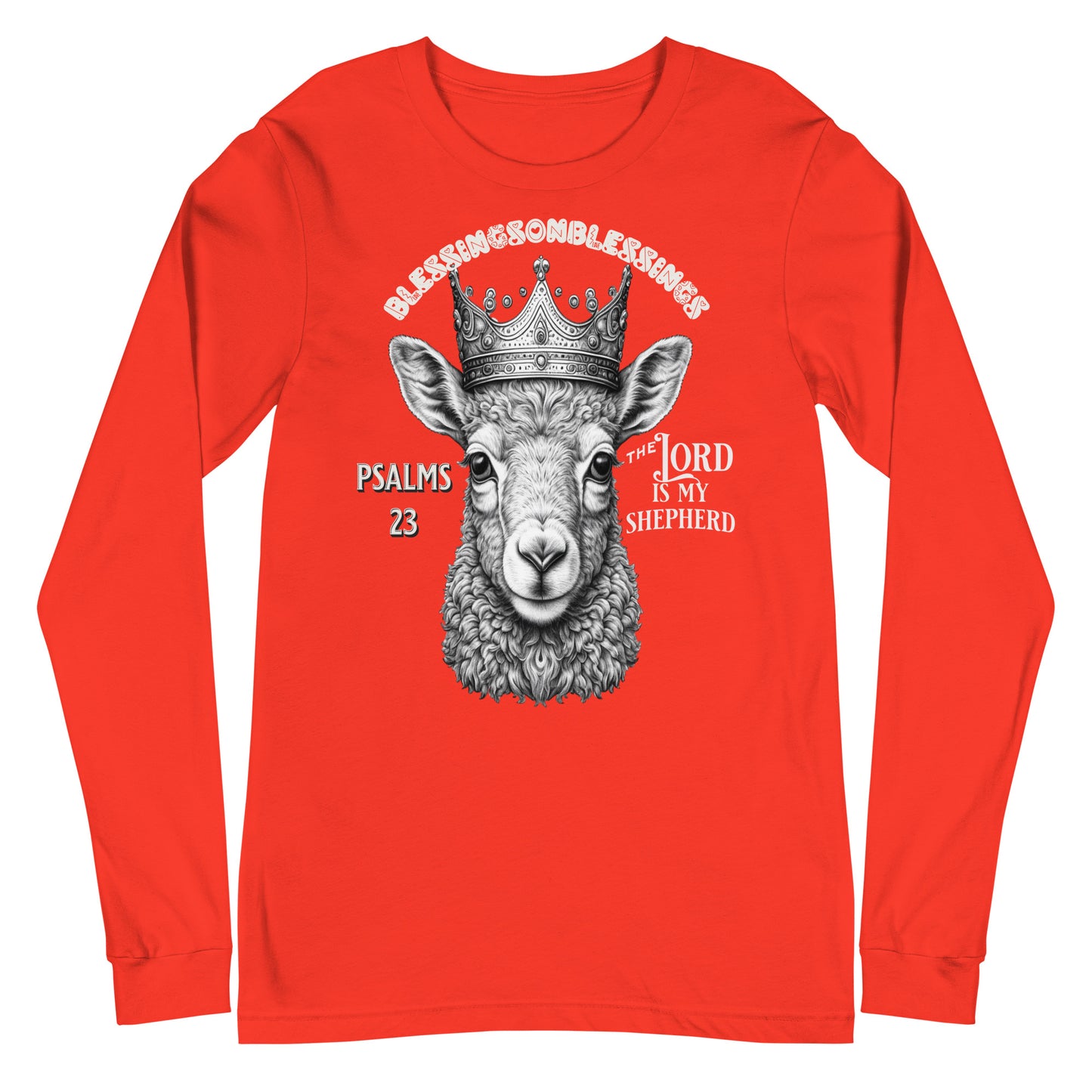 The Lord is my Shepherd Unisex Long Sleeve Tee