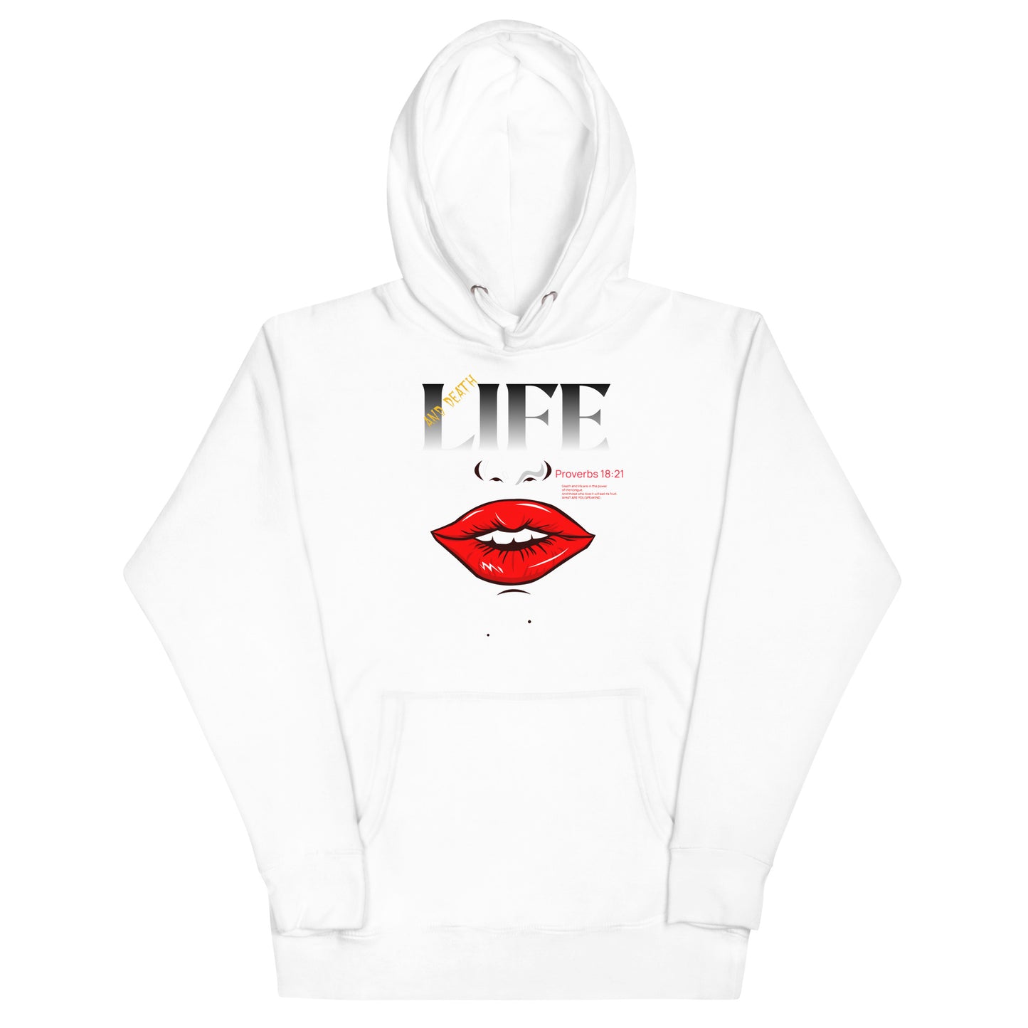 Life and Death are in the power of your tongue Unisex Hoodie